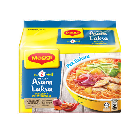 Maggi Asam Laksa Noodles / 5pkts x 78g*