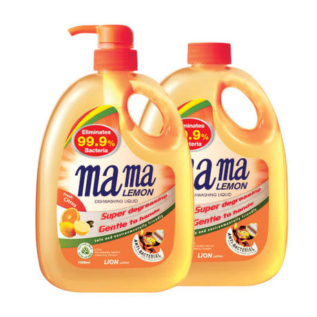 Mama Lemon Dishwashing Liquid Pump & Refill - Fresh Citrus