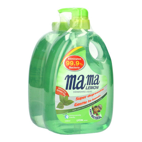 Mama Lemon Dishwashing Liquid Pump & Refill - Refreshing Green Tea