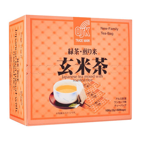 OSK  Japanese  Tea with  Roasted  Rice  ||  50 x 2g