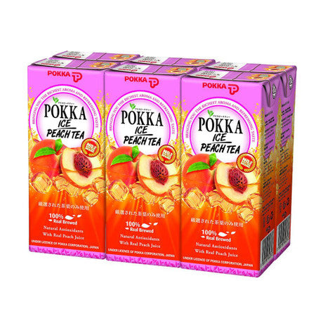 Pokka  Iced  Peach  Tea  ||  6 x 250ml