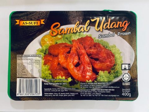 As-Sufi Sambal Prawn (Sambal Udang) / 400g