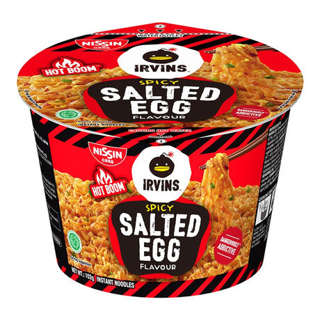 Nissin Irvins Instant Noodles - Salted Egg (Spicy)  ||  102g