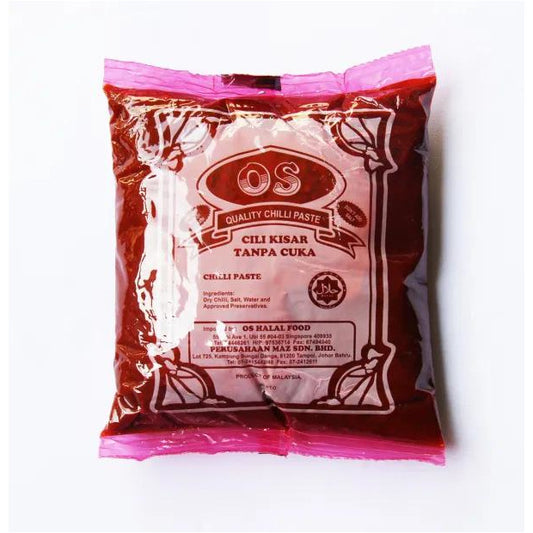 OS Chilli Paste w/o Viniger (Chilli Kisar Tanpa Cuka) / 500g