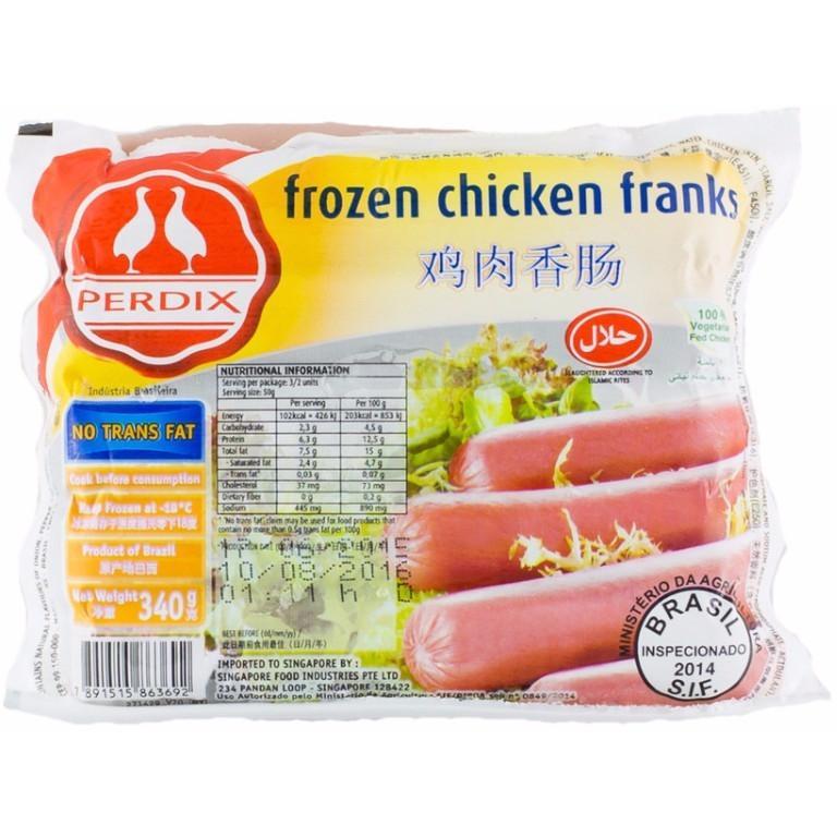 Frozen Predix Chicken Franks / 10pcs (1 pkt)