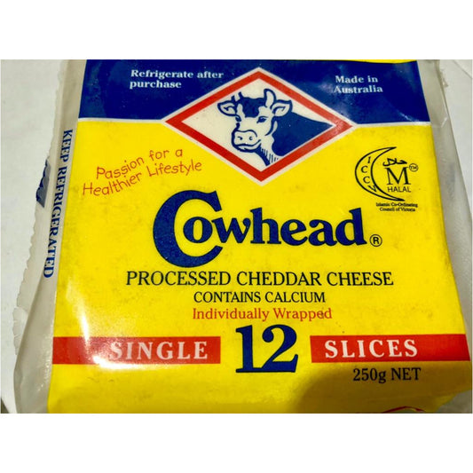 Cowhead Slice Processed Cheddar Cheese (1 or 3 pkts)*